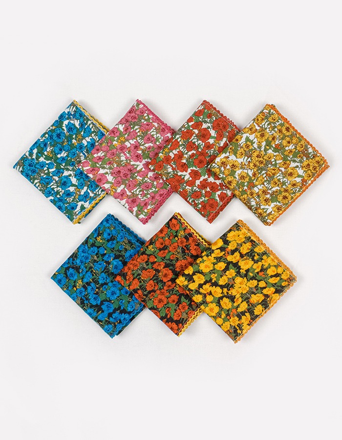 마리엔느 유채꽃 핀코트 손수건 54 x 54 (cm)